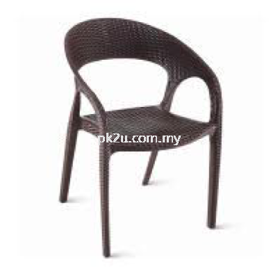 BALI-S2 - PLASTIC CAFE ARMCHAIR