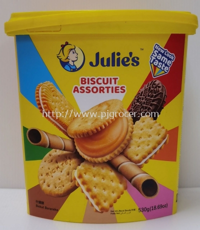 JULIE'S BISCUIT ASSORTIES 530GM