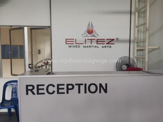 Elitez Mixed Martial Arts - Indoor 3D PVC Signage - Subang Jaya 