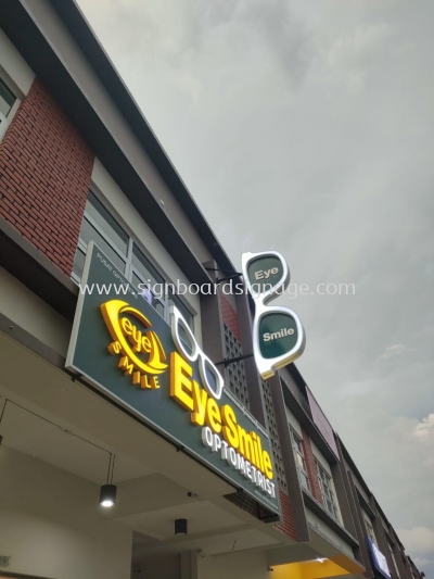 Eye Smile Optometrist - Outdoor 3D LED Frontlit Signboard - Ampang