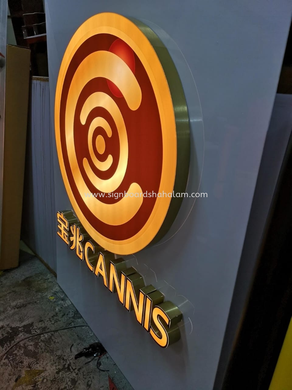 CANNIS INDOOR 3D LED FRONTLIT LETTERING & LOGO SIGNAGE 