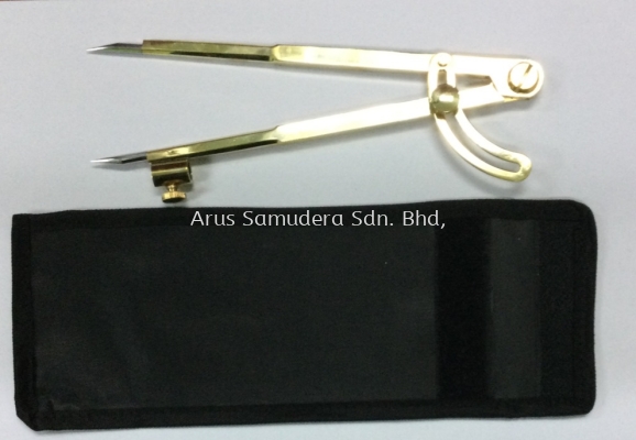 8 INCH S/STELL POINT DIVIDER  & PENSIL COMPASS WITH CLOTH COVER