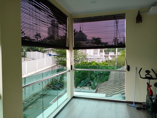 Outdoor Wooden Blinds 