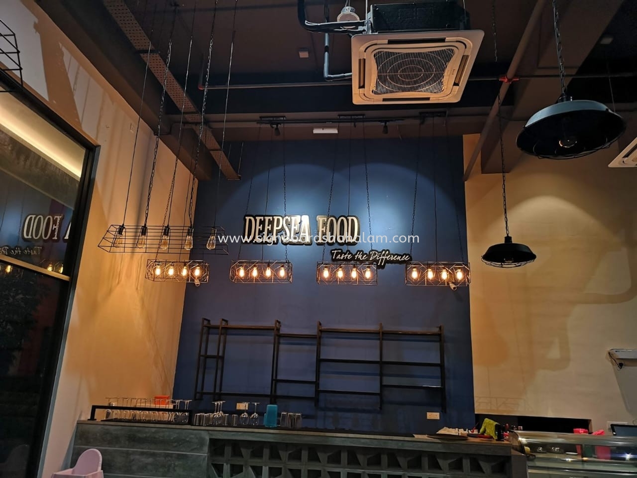 DEEPSEA FOOD INDOOR PVC FOAM BOARD 3D LETTERING SIGNAGE