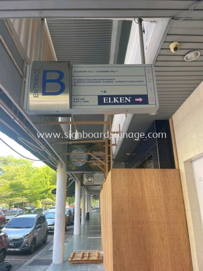 Elken - Entrance B - Outdoor 3D LED Double Side Light box - Semenyih 