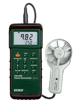 EXTECH 407113 : Heavy Duty CFM Metal Vane Anemometer