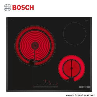 Bosch 60cm Ceramic Hob 3 Zone PKK651FP8E, Series 6