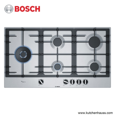 Bosch Stainless Steel 5 Burners Gas Hob PCS9A5B90, Series 6