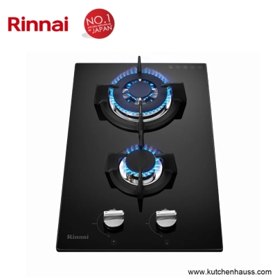 Rinnai 31cm Domino Dapur Gar 2 Tungku RB-3312S-GBS