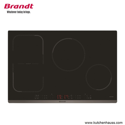 Brandt 80cm 4 Zone Induction Hob BPI6449BL