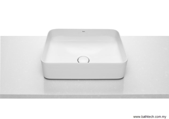 Roca Inspira Square Fineceramic Countertop Basin 37 x 50cm (A327530000)