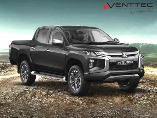 MITSUBISHI TRITON / L200 / STRADA 2015 - ABOVE = VENTTEC DOOR VISOR