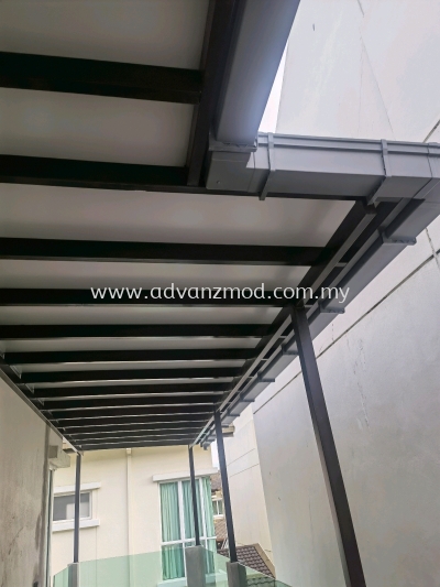 Mild Steel Awning Cover With Aluminium Composite Panels