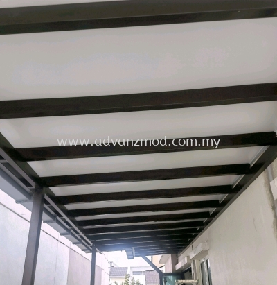 Mild Steel Awning Cover With Aluminium Composite Panels