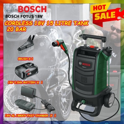 BOSCH CORDLESS 18V FOTUS 20BAR PRESSURE CLEANER