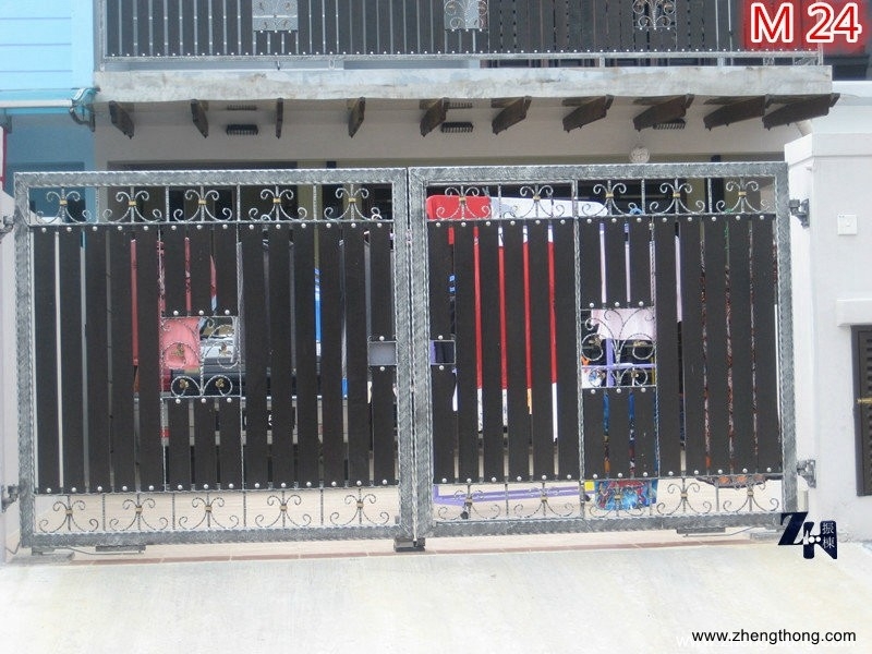 Pintu Gate Campur Aluminium - M24 Reka Bentuk Pintu Pagar Pintu Gate Campur Aluminium Carta Pilihan Warna Corak