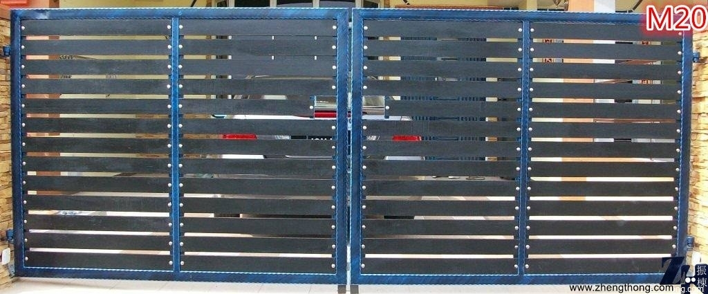 Pintu Gate Campur Aluminium - M20 Reka Bentuk Pintu Pagar Pintu Gate Campur Aluminium Carta Pilihan Warna Corak