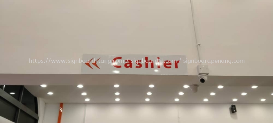 cashier ACP indoor signage signboard 