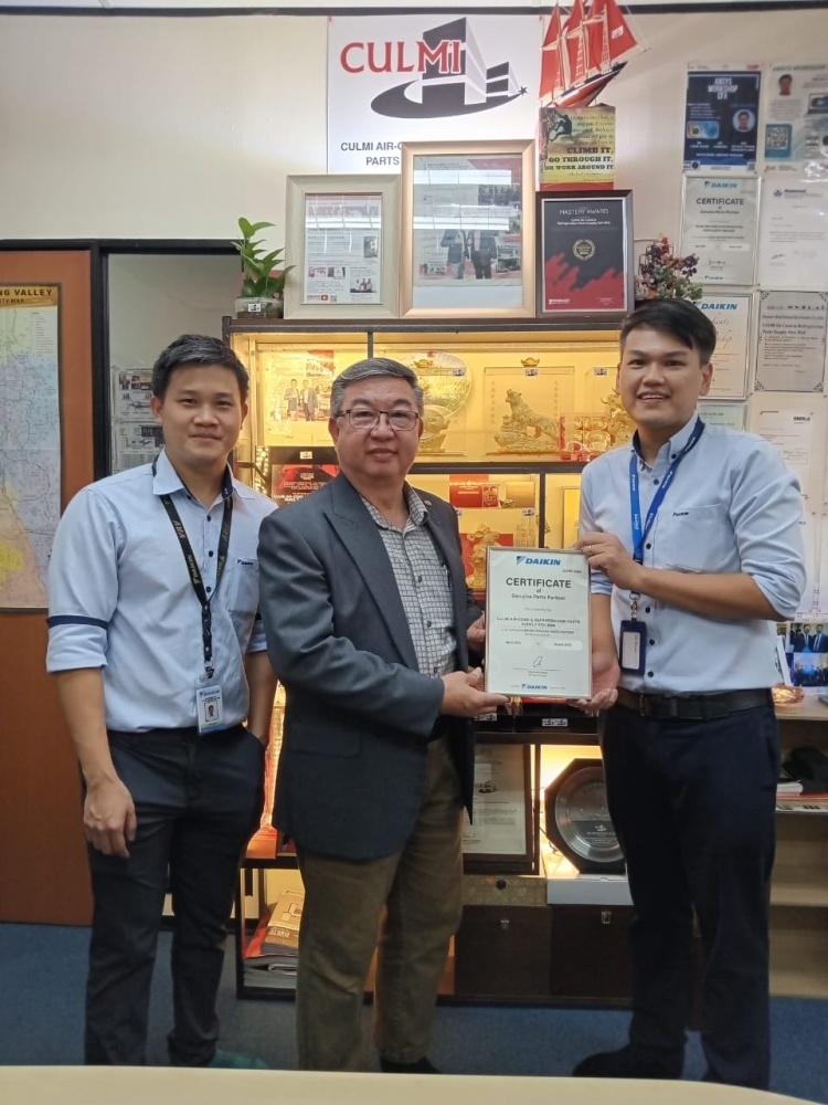 DAIKIN MALAYSIA SALES & SERVICE SDN BHD S/P Division Visit Cum Certificate Presentation on 8-5-2023