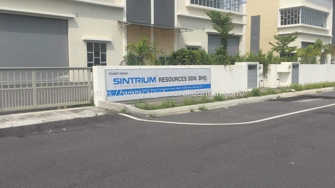 SINTRIUM RESOURCES  METAL G.I SIGNAGE AT KUANTAN AIR PUTIH 