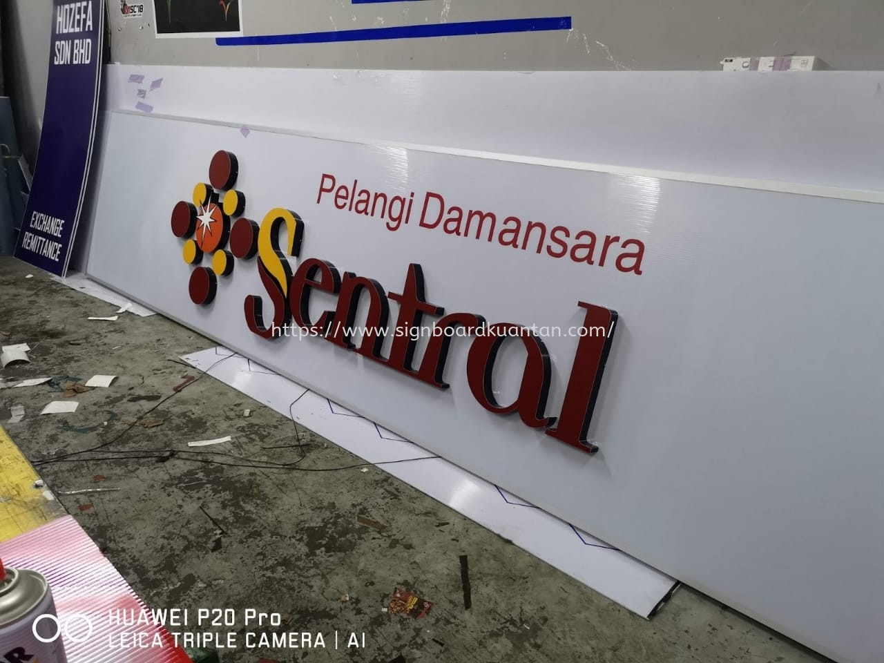 SENTRAL PELANGI DAMANSARA OUTDOOR 3D LED FRONTLIT SIGNAGE AT KUANTAN AIR PUTIH 