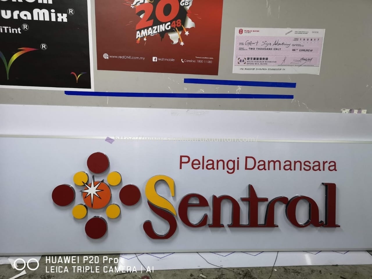 SENTRAL PELANGI DAMANSARA OUTDOOR 3D LED FRONTLIT SIGNAGE AT KUANTAN AIR PUTIH 