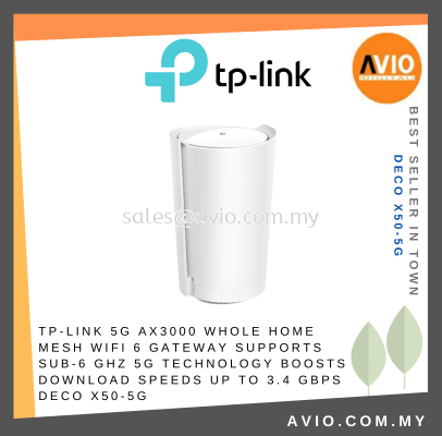 TP-LINK Tplink 5G AX3000 Sim Card Whole Home Mesh WiFi Wifi 6 Speed Dual Band 2.4GHz 5GHz 2976Mbps Deco X50-5G