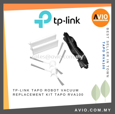 TP-LINK Tplink Tapo Robot Vacuum Replacement Kit for RV30 RV10 Plus 1x Main Brush 2x Brush 2x HEPA Filter Tapo RVA100