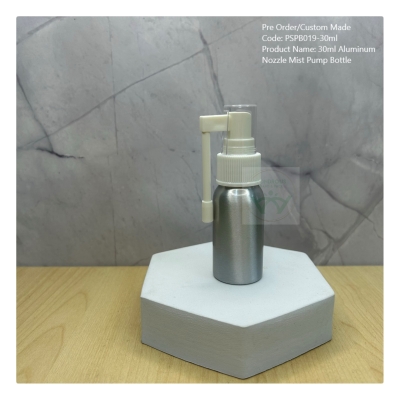 30ml Aluminum Long Nozzle Mist Pump Bottle - PSPB019