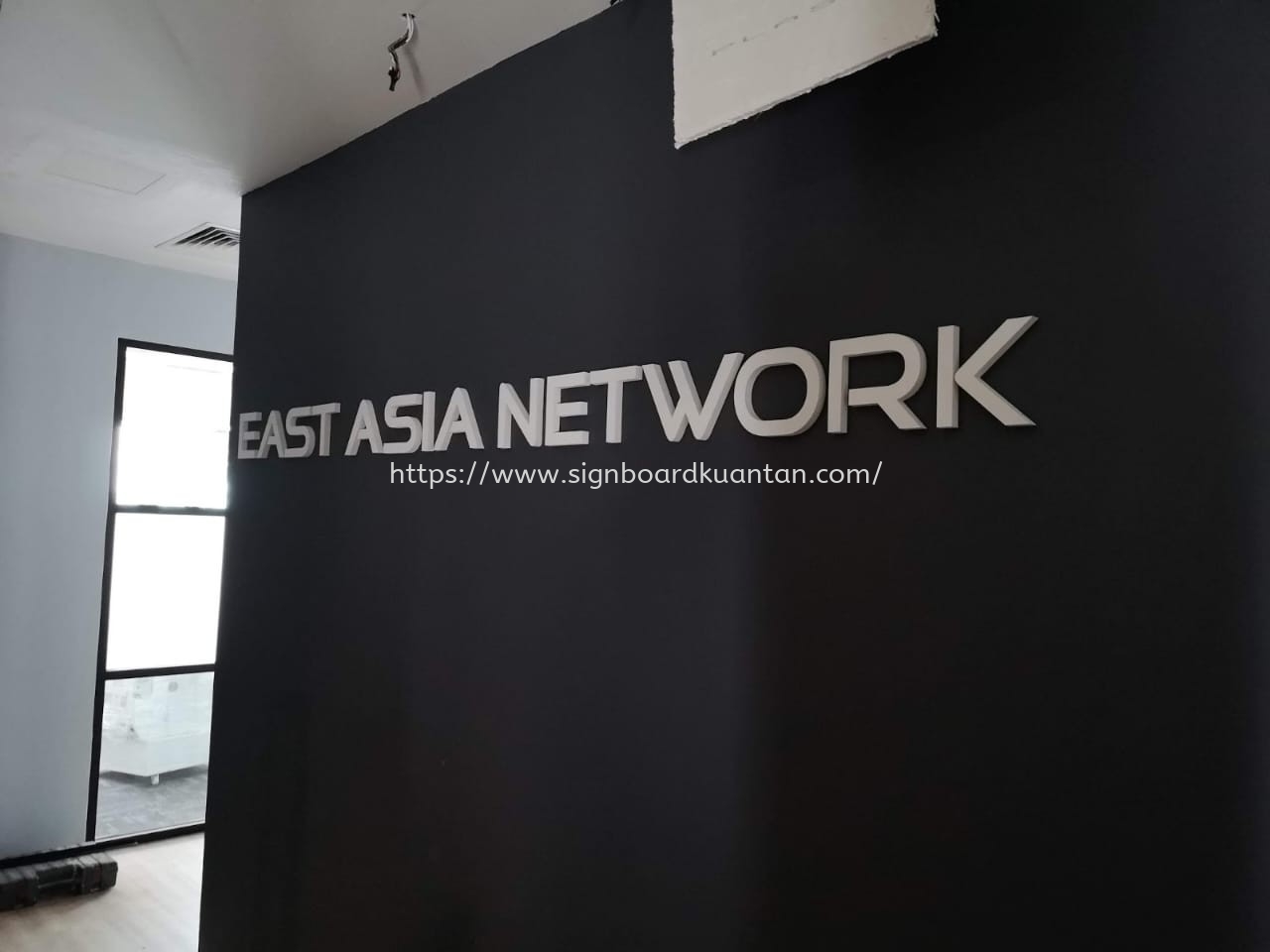 EAST ASIA NETWORK INDOOR PVC FOAM BOARD 3D LETTERING SIGNAGE AT KUANTAN AIR PUTIH 