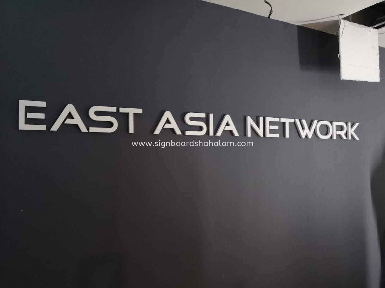 EAST ASIA NETWORK INDOOR PVC FOAM BOARD 3D LETTERING SIGNAGE