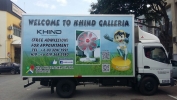 Lorry Advertising for Khind Galleria 5 Tons box lorry body wrap Lorry Advertising Vehicle Advertising