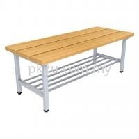 Steel Bench - SBC-04-S4 - Pine Wood Bench Chair