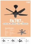 NSB FA787 42" Ceiling Fan Fan