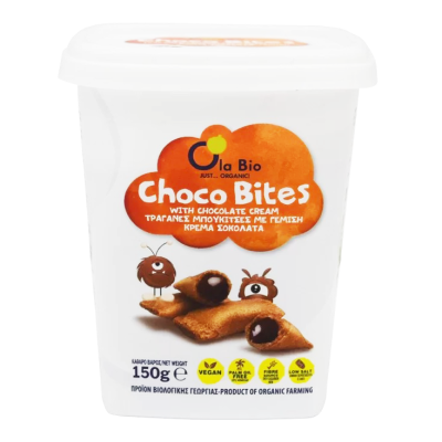 Organic Choco Bites With Chocolate Cream - Ola Bio 