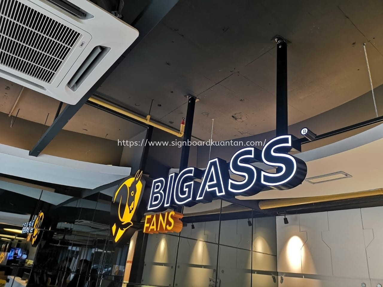 BIG ASS FANS 3D LED FRONTLIT SIGNAGE AT KUANTAN AIR PUTIH 