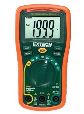 EXTECH EX320 : 8 Function Mini MultiMeter + Non-Contact Voltage Detector