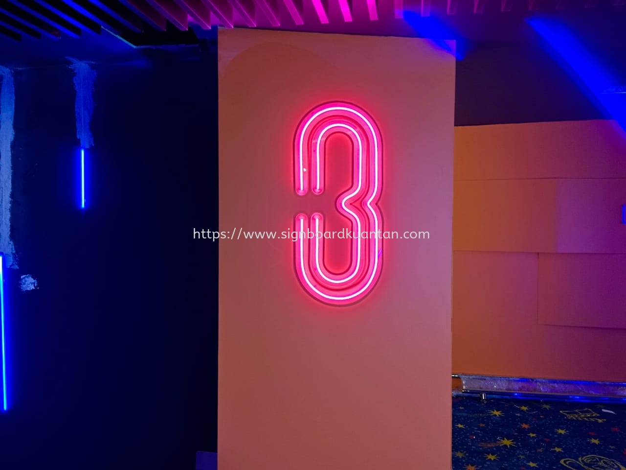 AE CINEMA 3D LED FRONTLIT & LED NEON & LIGHTBOX SIGNAGE SIGNBOARD AT KUANTAN 