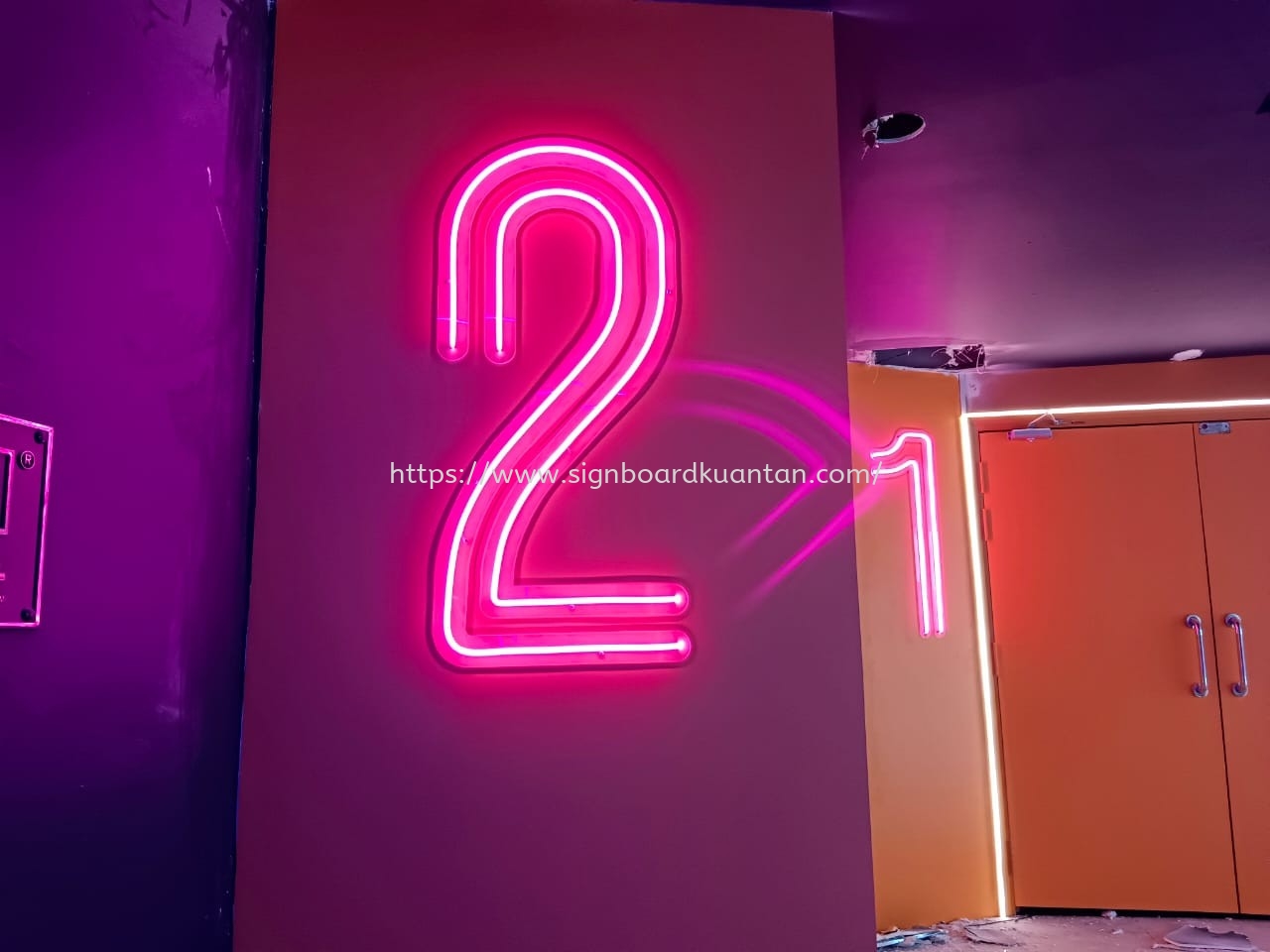 AE CINEMA 3D LED FRONTLIT & LED NEON & LIGHTBOX SIGNAGE SIGNBOARD AT KUANTAN 