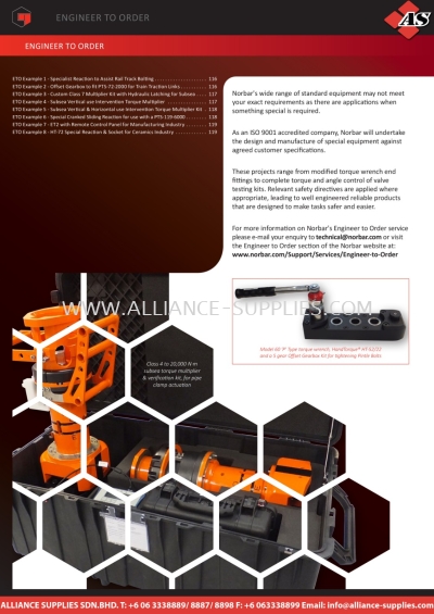 NORBAR Engineer To Order