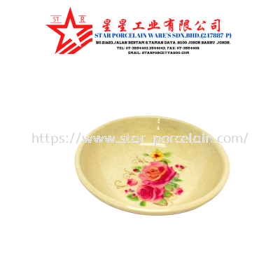 2.5 SAUCE DISH  (PINK ROSE)