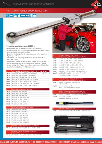 NORBAR Professional Torque Wrenches NLD Series