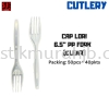 CAP LORI 6.5" PP FORK (CLEAR) CUTLERY