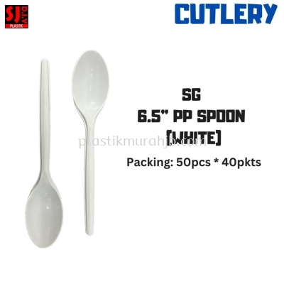 SG 6.5" PP SPOON (WHITE)