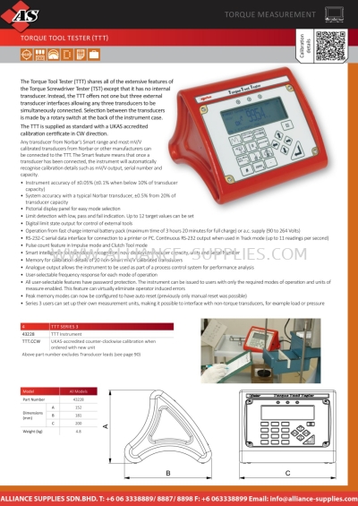 NORBAR Torque Tool Tester (TTT)