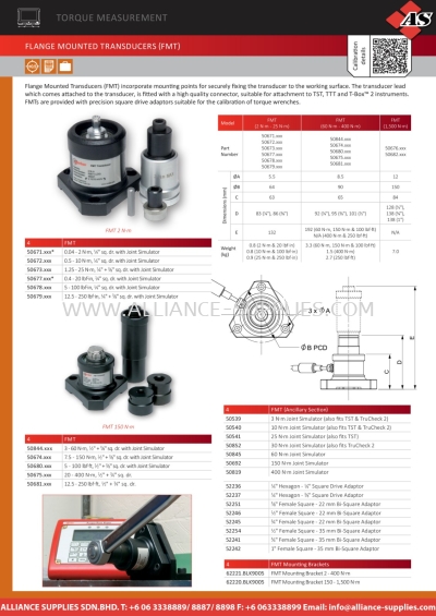 NORBAR Flange Mounted Transducers (FMT) / ISO 3000 LOADER