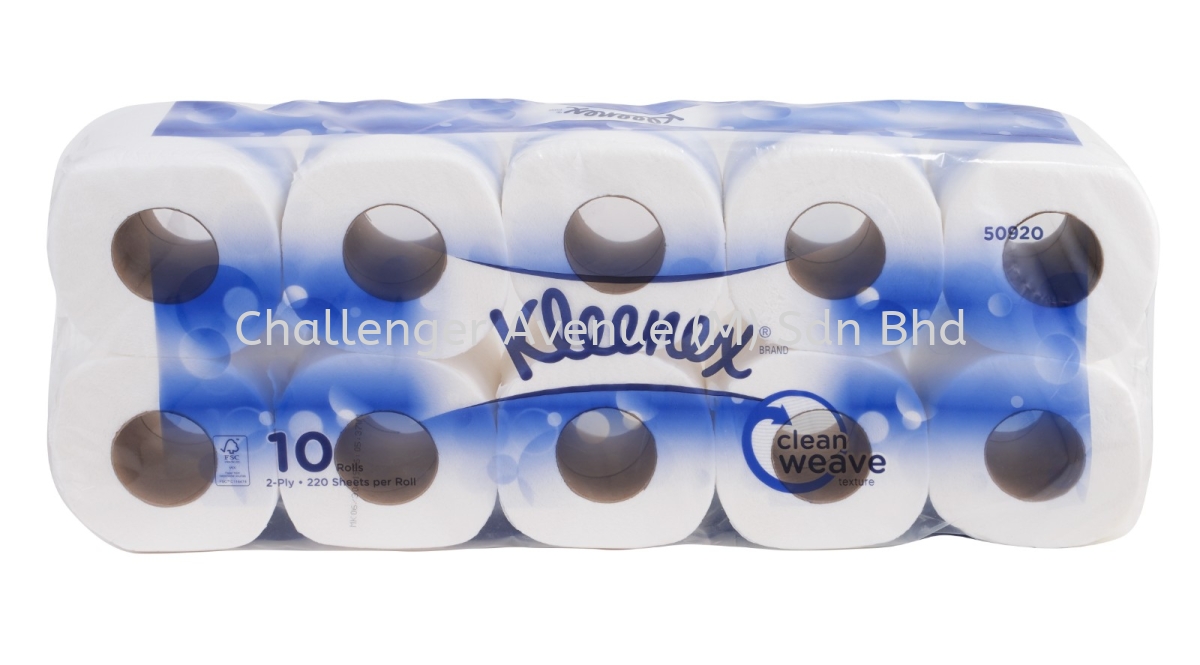 KLEENEX Bathroom Tissue 3-ply (Clean Weave Design) (50940) Kleenex ...
