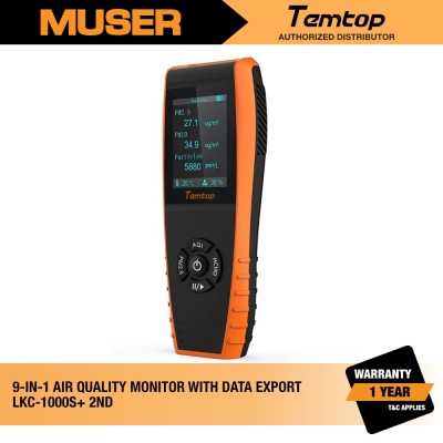 LKC-1000S  2nd Generation Air Quality Monitor with Data Export | Temtop by Muser