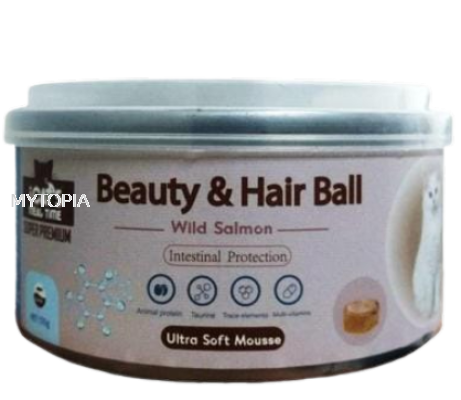 I CATS MOUSSE *BEAUTY & HAIRBALL SALMON 170G