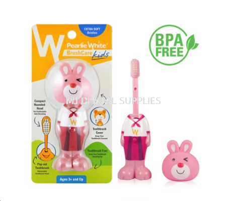 BRUSHCARE KIDS POP UP TOOTHBRUSH (SINGA/BEAR/PENGUIN/BUNNY/SHEEP/PANDA